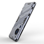 For Huawei P60 Punk Armor 2 in 1 PC + TPU Shockproof Phone Case with Invisible Holder(Grey)
