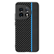 For OnePlus 11 Ultra-thin Carbon Fiber Texture Printing Phone Case(Black Blue)