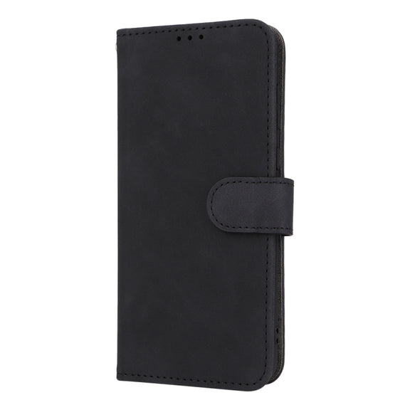 For Huawei P60 / P60 Pro Skin Feel Magnetic Flip Leather Phone Case(Black)