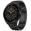 For Huawei Watch Buds / GT3 SE / GT3 Pro 22mm Universal Three Strains Ttanium Steel Watch Band(Black) -  by PMC TechLife | Online Shopping South Africa | PMC TechLife