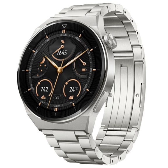 For Huawei Watch Buds / GT3 SE / GT3 Pro 22mm Universal Three Strains Ttanium Steel Watch Band(Silver)