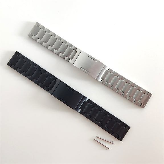 For Huawei Watch Buds / GT3 SE / GT3 Pro 22mm Universal Three Strains Ttanium Steel Watch Band(Silver)