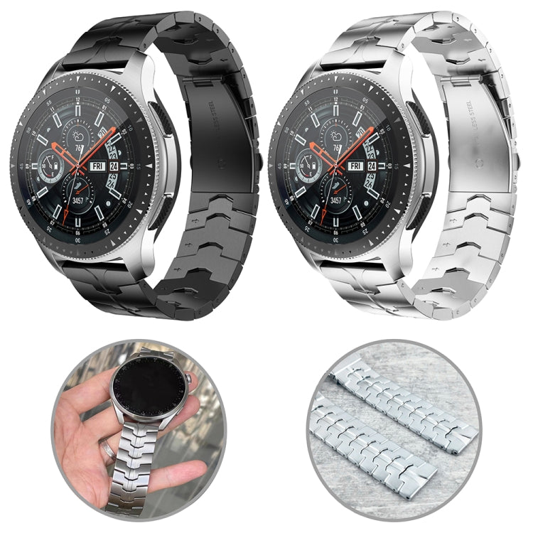 For Garmin Venu 2 / Forerunner 265 / 255 22mm Universal Stainless Steel Watch Band(Black)