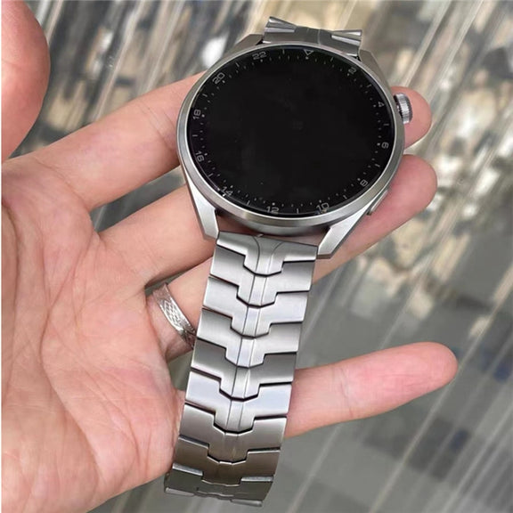 For Garmin Venu 2 / Forerunner 265 / 255 22mm Universal Stainless Steel Watch Band(Black)