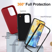 For Samsung Galaxy A54 Life Water-resistant Rugged Phone Case(Red + Black)