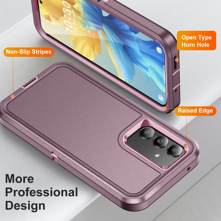 For Samsung Galaxy A54 Life Water-resistant Rugged Phone Case(Purple + Pink)