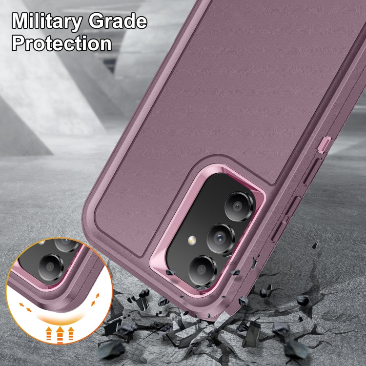 For Samsung Galaxy A54 Life Water-resistant Rugged Phone Case(Purple + Pink)