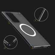 For Samsung Galaxy S22 Ultra 5G MagSafe Magnetic PC Phone Case(Black)