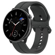 For Amazfit GTR Mini 20mm Flat Head Groove Reverse Buckle Silicone Watch Band(Dark Grey) -  by PMC TechLife | Online Shopping South Africa | PMC TechLife