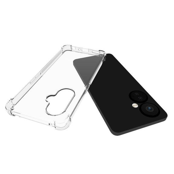 For OnePlus Nord CE 3 Lite Shockproof Non-slip Thickening TPU Phone Case(Transparent)