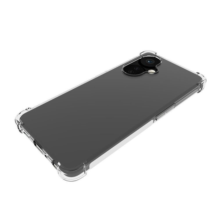 For OnePlus Nord CE 3 Lite Shockproof Non-slip Thickening TPU Phone Case(Transparent)