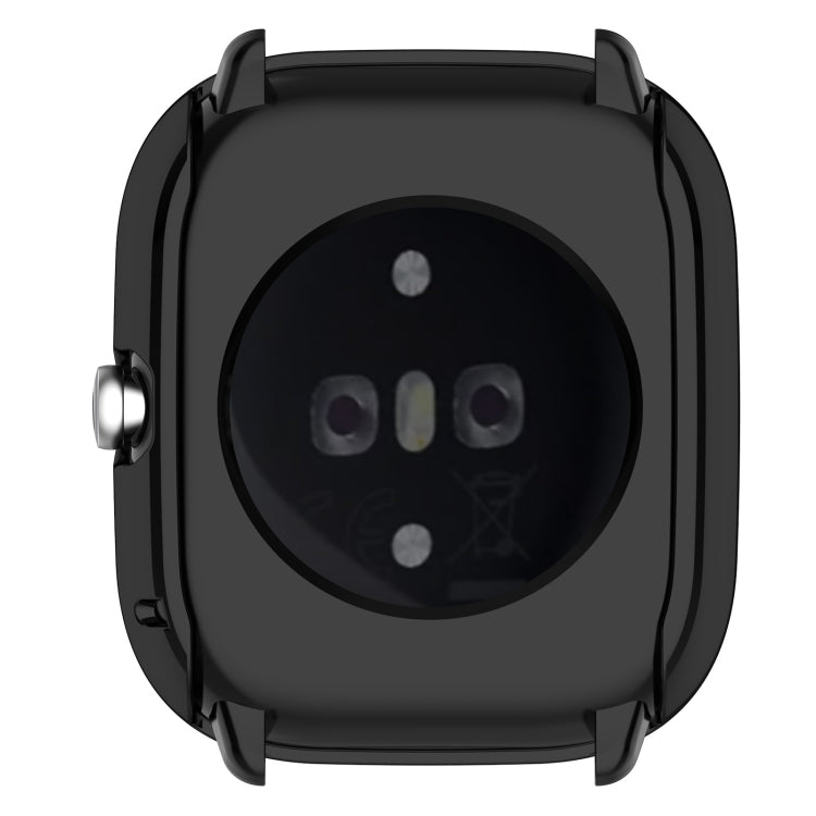 For Amazfit GTS4 Mini Full Coverage TPU Electroplating Watch Protective Case(Black)