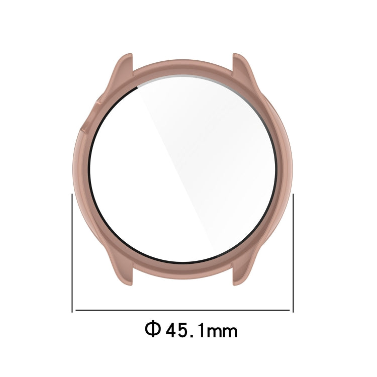 For Amazfit GTR Mini PC + Tempered Film Integrated Watch Protective Case(Transparent)