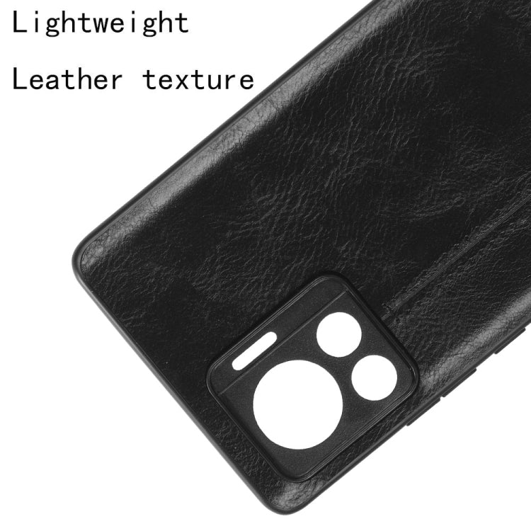 For Motorola Edge 30 Ultra / Moto X30 Pro Sewing Cow Pattern Skin PC + PU + TPU Phone Case(Black)