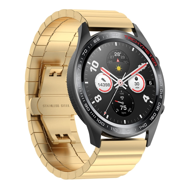 For Honor Watch GS 3i One Bead Steel Watch Band(Gold)