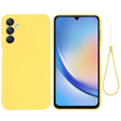 For Samsung Galaxy M14 5G Pure Color Liquid Silicone Shockproof Phone Case(Yellow) - free shipping - PMC TechLife - Order now!