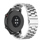 For Honor Watch GS 3i 22mm Three Bead Stainless Steel Metal Watch Band(Silver)