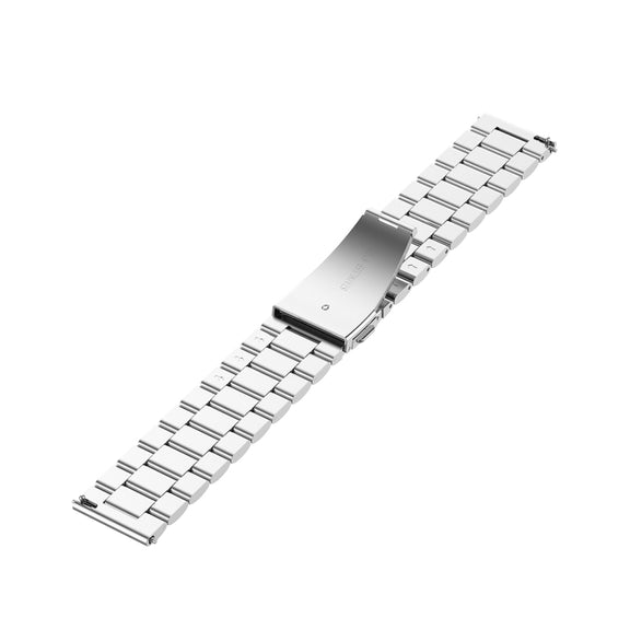 For Honor Watch GS 3i 22mm Three Bead Stainless Steel Metal Watch Band(Silver)