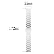 For Honor Watch GS 3i 22mm Three Bead Stainless Steel Metal Watch Band(Gold)