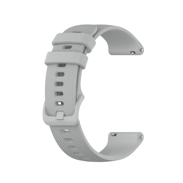 For Honor Watch GS 3i 22mm Small Plaid Texture Silicone Watch Band(Grey)