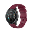 For Honor Watch GS 3i 22mm Small Plaid Texture Silicone Watch Band(Wine Red) -  by PMC TechLife | Online Shopping South Africa | PMC TechLife