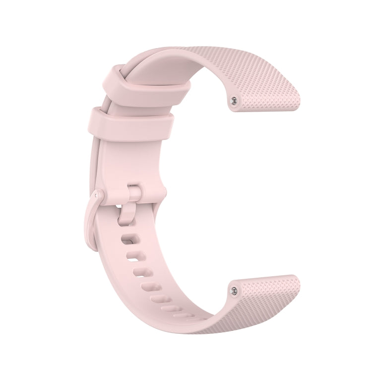 For Honor Watch GS 3i 22mm Small Plaid Texture Silicone Watch Band(Rose Pink)