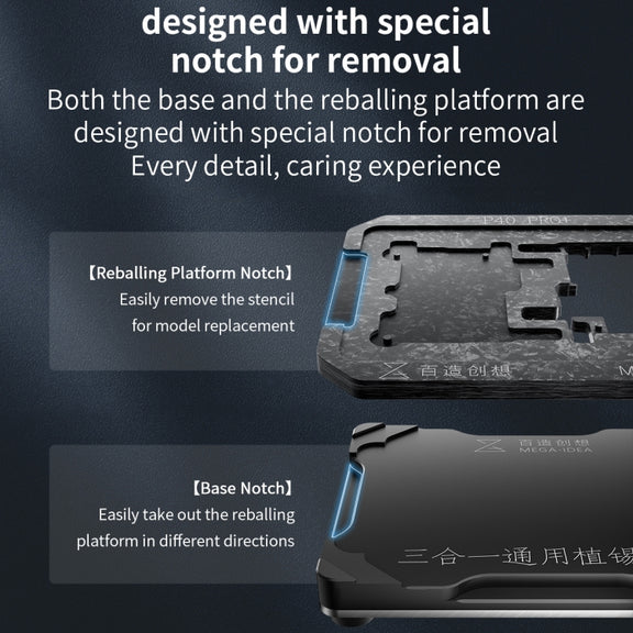 For Asus ROG Phone 6 Pro / 6 Qianli Mega-idea Multi-functional Middle Frame Positioning BGA Reballing Platform