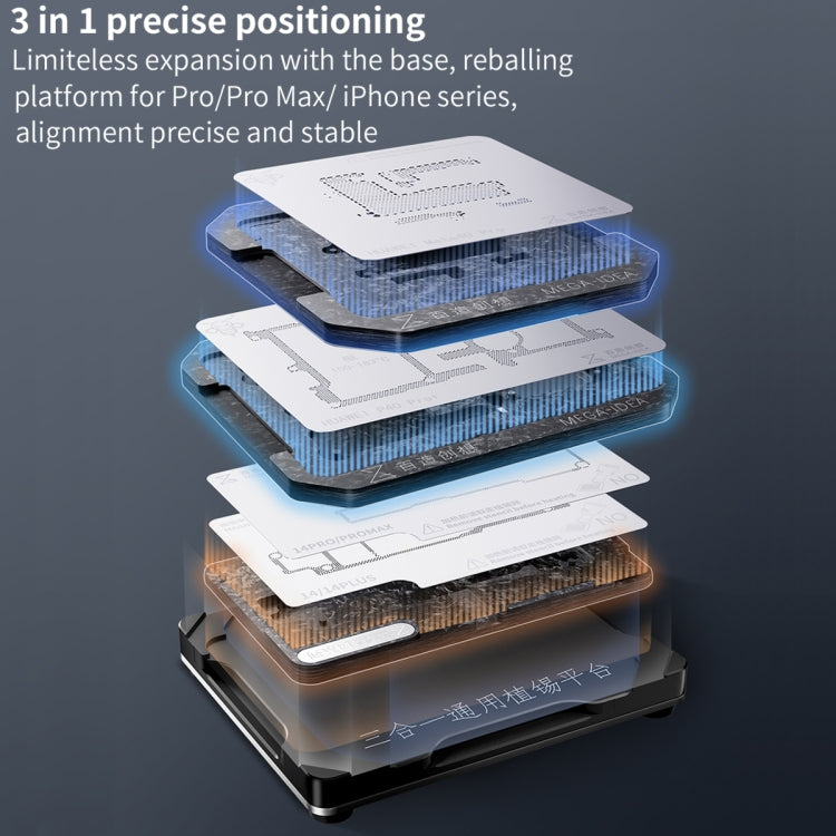 For iPhone 13 Series Qianli Mega-idea Multi-functional Middle Frame Positioning BGA Reballing Platform