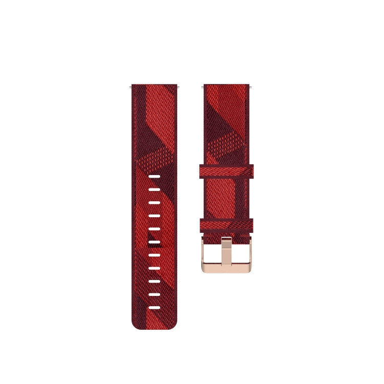 For Honor Watch GS 3i 22mm Nylon Woven Watch Band(Red)
