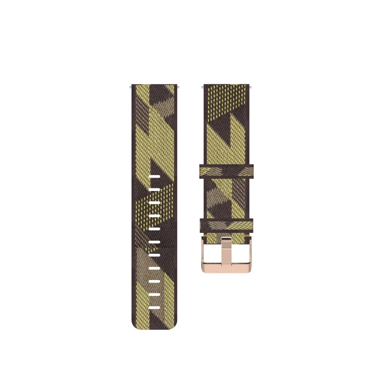 For Honor Watch GS 3i 22mm Nylon Woven Watch Band(Yellow)