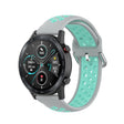 For Honor Watch GS 3i 22mm Sports Two-tone Silicone Watch Band(Grey Teal) -  by PMC TechLife | Online Shopping South Africa | PMC TechLife