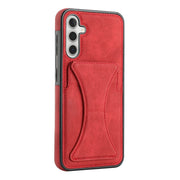 For Samsung Galaxy A14 4G / 5G Ultra-thin Shockproof Phone Protective Case with Holder(Red)