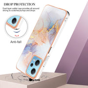 Electroplating IMD TPU Phone Case For Xiaomi Redmi Note 12 5G Global/Note 12 5G China/Poco X5 5G(White Marble)