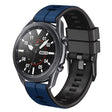 20mm Universal Vertical Line Two-Color Silicone Watch Band(Dark Blue+Black) - Smart Wear by PMC TechLife | Online Shopping South Africa | PMC TechLife