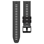 20mm Universal Vertical Line Two-Color Silicone Watch Band(Carbon Gray+Black)
