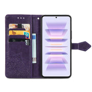 For Xiaomi Redmi K60 Pro Mandala Flower Embossed Leather Phone Case(Purple)