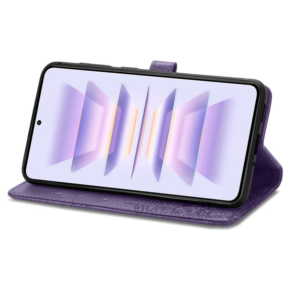 For Xiaomi Redmi K60 Pro Mandala Flower Embossed Leather Phone Case(Purple)