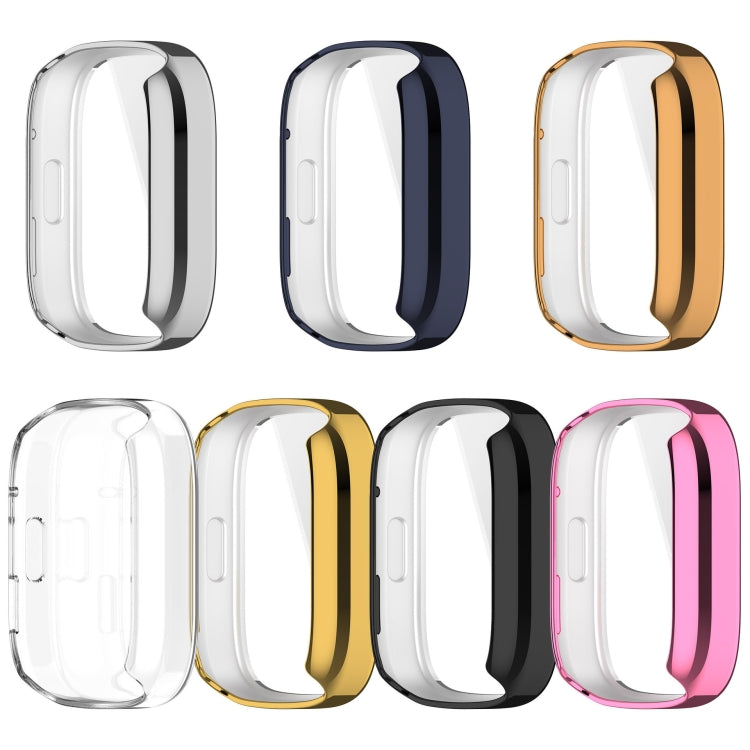 For Redmi Watch 3 Full Coverage TPU Electroplating Watch Protective Case(Transparent)