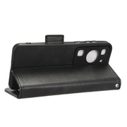 For Huawei P60 / P60 Pro Symmetrical Triangle Leather Phone Case(Black)
