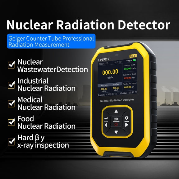 Fnirsi GC01 Home Lndustrial Marble Radioactive X / Y Ray Nuclear Radiation Detector Geiger Counter(Blue)