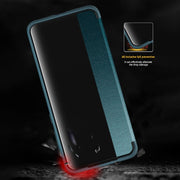 For Huawei P60 Pro Leather + TPU Frame Shockproof Phone Case(Green)