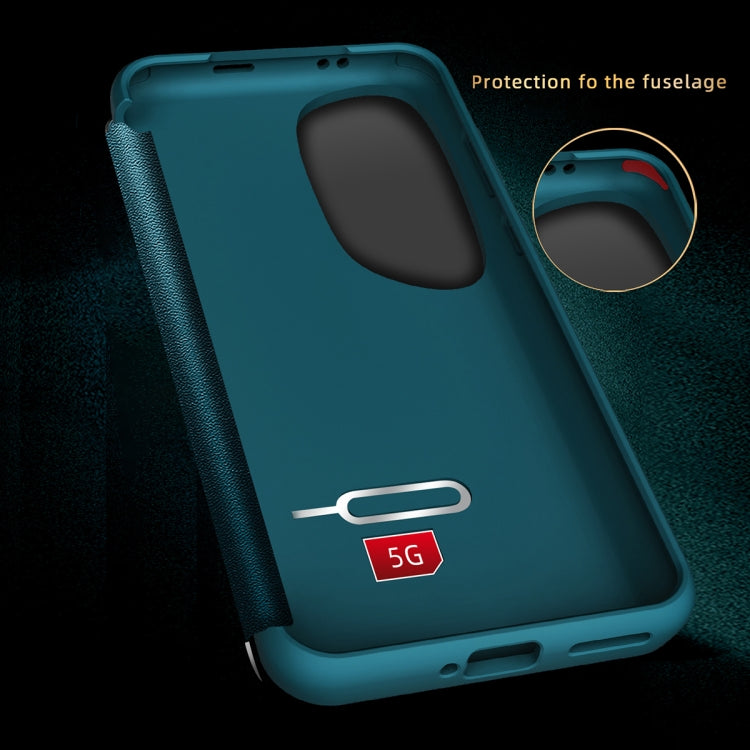 For Huawei P60 Art Leather + TPU Frame Shockproof Phone Case(Black)