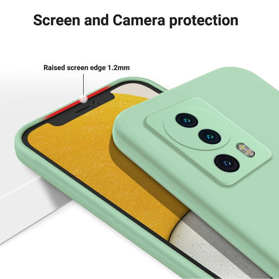 For Xiaomi 13 Lite / 12 Lite NE Pure Color Liquid Silicone Shockproof Phone Case(Green)