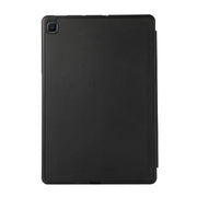 For Samsung Galaxy Tab S6 Lite/Tab S6 Lite 2022 Solid Color 3-folding Leather Tablet Case(Black)