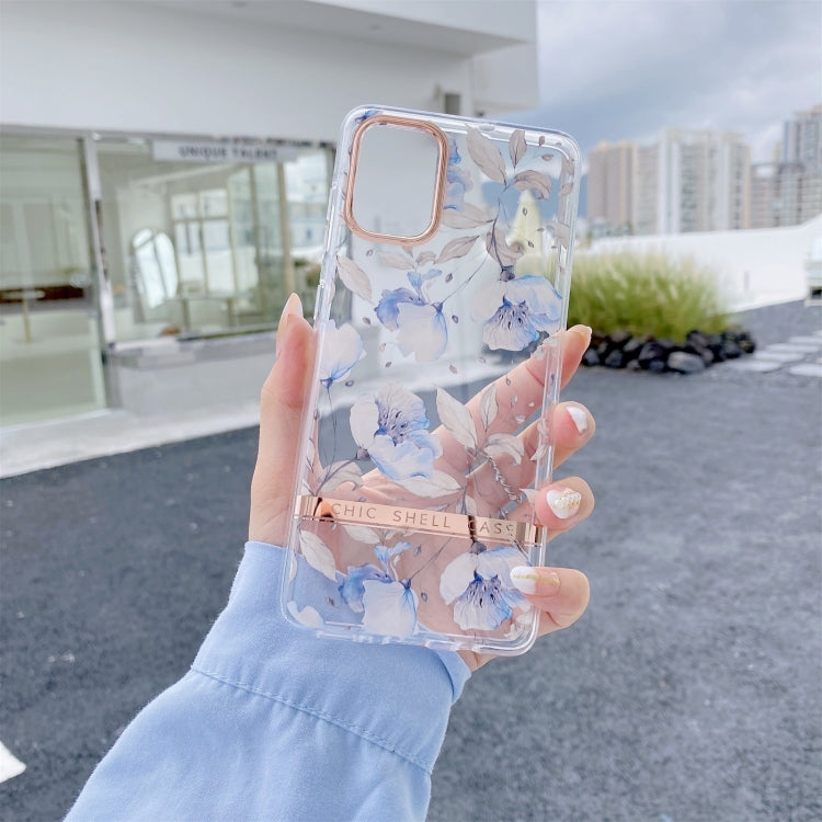 For Samsung Galaxy A34 5G High Translucent Electroplating Flower Pattern TPU + PC Phone Case(Cherry Blossoms)