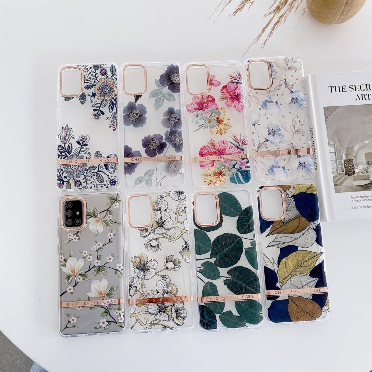 For Samsung Galaxy A34 5G High Translucent Electroplating Flower Pattern TPU + PC Phone Case(Cherry Blossoms)