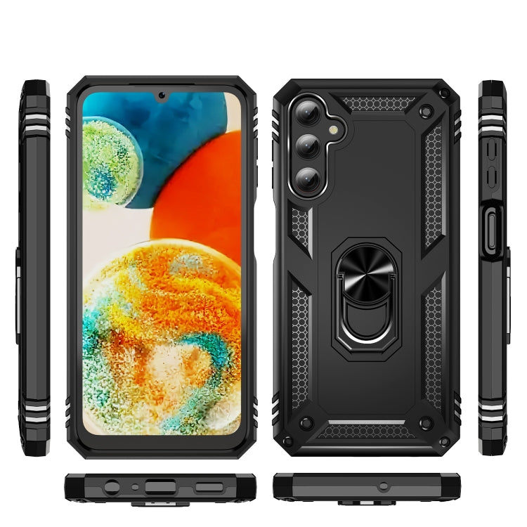 For Samsung Galaxy A24 4G Shockproof TPU + PC Phone Case(Black)