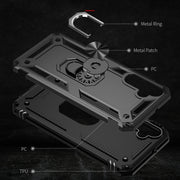 For Samsung Galaxy A24 4G Shockproof TPU + PC Phone Case(Black)