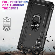For Samsung Galaxy A24 4G Shockproof TPU + PC Phone Case(Black)