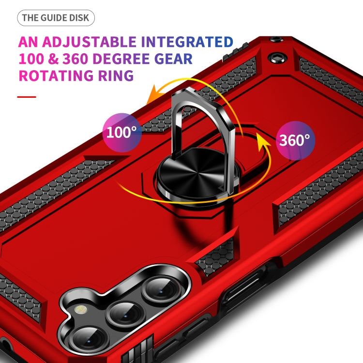 For Samsung Galaxy A24 4G Shockproof TPU + PC Phone Case(Red)